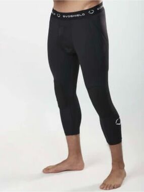 EvoShield 3/4 Sliding Tights Baseball Black M, NEW